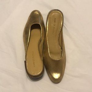 Mari Giudicelli Gold Slip On Mules - 7 / 38